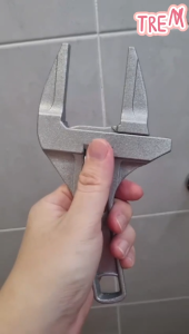 TRENY High Quality Hand Tool Hardware Made of CRV Blackening Finish TPR Handle Adjustable Spanner for Maintenance Use/Combination Wrench Spanners Open End & Ring Socket Wrench Hand Tools