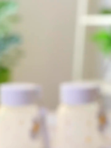 Gelas Tumbler Kaca Aesthetic Botol Minum Kaca Buram Daisy + Gantungan Daisy