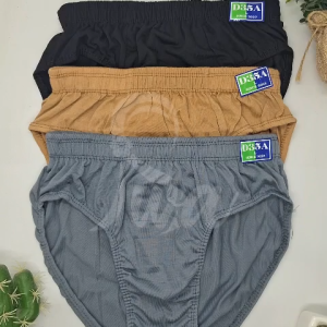 ISWA - D35A 12PCS 6PCS 3PCS Celana Dalam Pria Remaja Dewasa Lusinan Murah Bahan Katun / Sempak  Pria