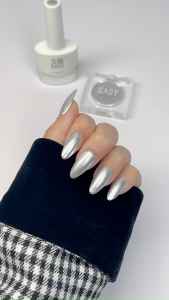 พร้อมส่งทุกวัน Mirror Glitter Nail GAOY 2023 สีชัด ผงขัดเล็บกระจก แถมแปรงขัด ผงกระจก ผงมิลเลอร์ พร้อมส่งผ่านหน้า