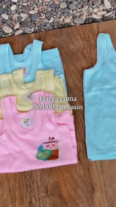 ZARINA OLSHOP - PROMO !! 1 lusin singlet bayi SIZE S/M/L/XL - kaos kutang bayi / Singlet anak / singlet warna / singlet anak karakter / singlet bayi motif