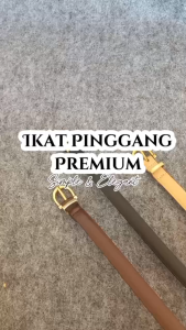 Ikat Pinggang Wanita Bahan Polyurethane Premium Polos Belt Fashion PU01