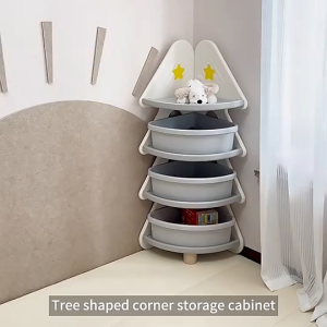 Kệ sách nhựa góc tường Hobbytree hình cây thông giáng sinh