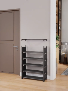 Hộ gia đình tích hợp móc treo đa chức năng lưu trữ tủ giày áo khoác giá nhiều lớp hội giá