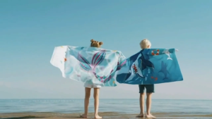 Cartoon Beach Towel Super Absorbent & Quick-drying Swimming Towel tuala mandi pantai 卡通沙滩浴巾