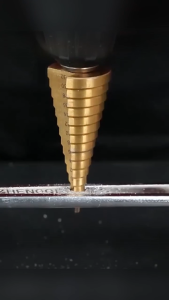 JLD Mata bor hss spiral 1set 5pcs Mata bor pagoda Untuk baja Step drill bits mata bor Multifungsi