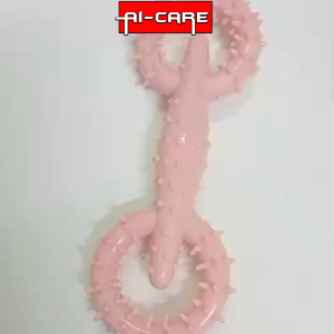 Pet Rubber Spike Bite Toy Elastic Flexible Design Chew Toy Water Resistant Molar Toy