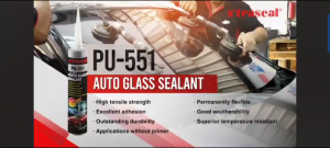 XTRASEAL PU-551 PU551 Xtraseal car silicone / auto glass silicone / gam silicone kereta / silicone cermin kereta with PRIMER 10ML