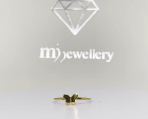 [Online Exclusive] MJ Jewellery 375/9K Gold Mini Butterfly Ring C002