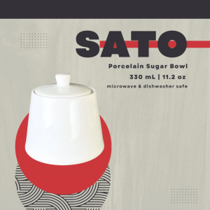 SATO Sugar Pack Holder | Tempat Gula Keramik | Porcelain Sugar Bowl