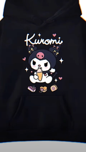 Sweater Hoodie Anak Perempuan KUROMI terbaru Usia 5-15 Tahun