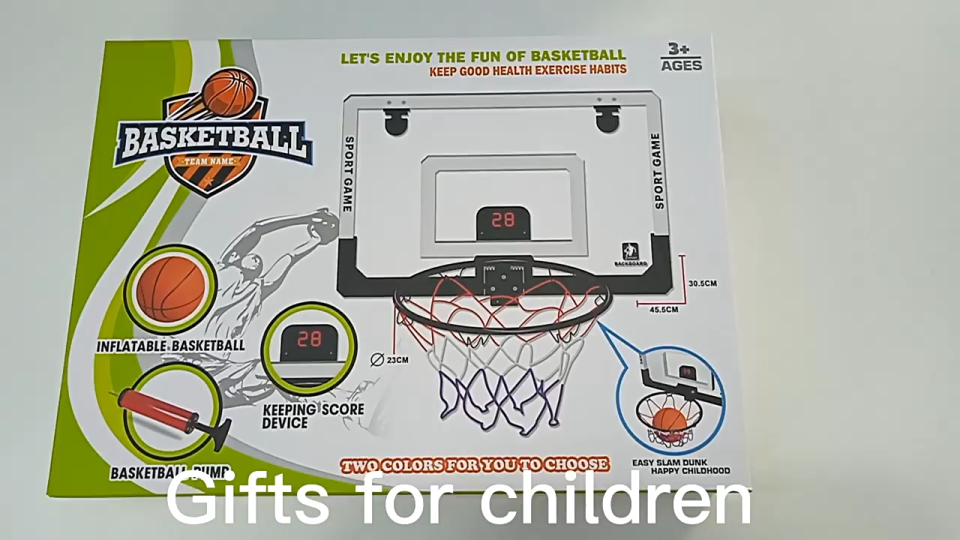 Mini Hanging Basketball Hoop With Score Counter Basketball Hoop Ring For Kids With Can Dunk Shatterproof Backboard