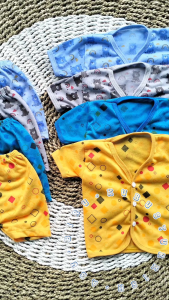8 Pcs Set Baju Bayi Baru Lahir Newborn Motif Komplit 0-3 Bulan