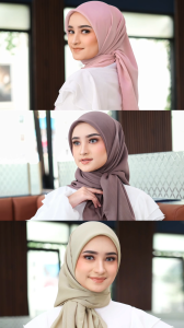 Plain Voal Paris Premium: Kerudung Kondangan & Jilbab Daily Formal