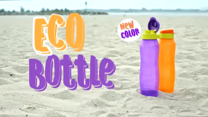 Bình nước Eco Bottle Gen II 1L Tupperware có dây nhựa nguyên sinh bảo hành trọn đời