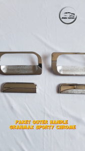 Paket Outer Cover Door Handle Grand Max Cover Pegangan Pintu Mobil Granmax Luxury Chrome