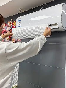 Universal Air Conditioner Windshield – Punch-Free Adjustable Air Deflector for Doors & Windows