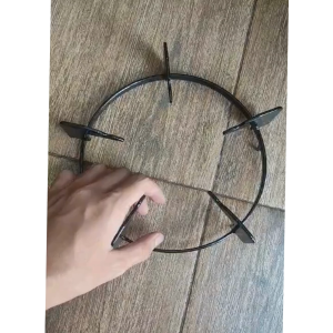 (HITAM) TATAKAN KOMPOR GAS KACA UNIVERSAL KAKI 5 ORIGINAL
