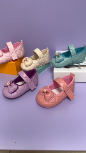 Sepatu Bayi Baby Prewalker Model Balet Pita Bahan Cenel Varian Warna Terbaru dan Trendy