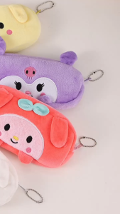 Gratis Semua - Pouch Fashion Bulu Halus / Kotak Pensil Plushy Karakter