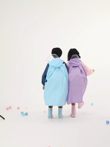 เสื้อกันฝนเด็กแฟชั่น เสื้อกันฝนเด็กน่ารักๆ ชุดกันฝนเด็ก 8-10ขวบ พิเศษสำหรับนักเรียนระดับประถมศึกษา หน้ากากกันฝน ผ้าอีวา