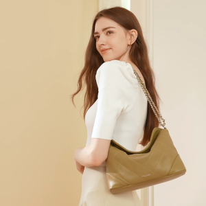 MOSSDOOM Tas Selempang Wanita Zeta Bag Fashion Tas Underarm Bag Tali Rantai