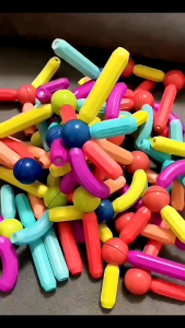 64Pcs Set Mainan Magnet Stick Balls 42Pcs Magnetic Building 25 Pcs Blocks Edukasi Mainan Dengan Kotak 36Pcs Ragam Splicing Magnetic Building Block