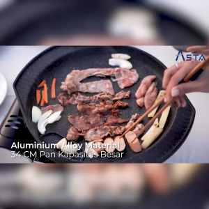Panggangan Bbq Grill Anti Lengket Asta Koki Pan 34 cm