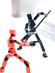 3D Printed Action Figure Multi-Joint Movable Figure Movable Robot Decompression Doll Toy Assembly Model