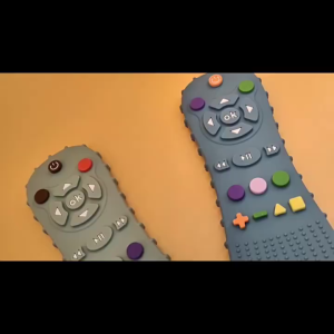 Mumystation Mainan Teether Gigitan Bayi Bentuk Remote Control Bahan Silikon Bpa Free