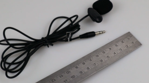 (Bisa COD) TaffSTUDIO Microphone mini kerah 3.5mm Clip for Smartphone Laptop Tablet 150cm