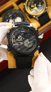 SKMEI 2202 Jam Tangan Pria Analog-Digital Sport Tahan air Tali Silikon