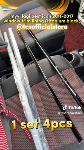 TCS PERODUA ATIVA CAR WINDOW TRIM LINING STAINLESS STEEL ACCESSORIES