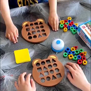 Toddlers Geometric Shape Toys Early Learning Recognition Puzzle Sorter Shape Matching Game Montessor