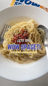 WOW SPAGETY 88gram CREAMY CARBONARA SPAGETI SPAGHETTI