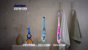 Step 1 2 3 Tootbrush Sikat Gigi Oral Care Kids Twin Soft 0-9 Years by JORDAN
