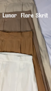 LUNAR FLARE SKRIT - Rok Wanita Cotton Twill Korean Skrit Style - Rok Terbaru