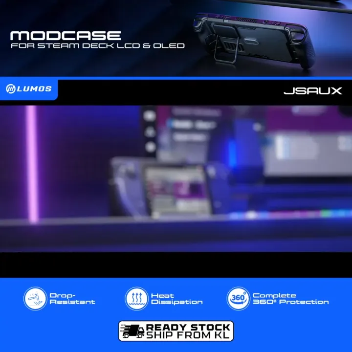 Modcase Pour Steam Deck, Pc0104 Modular Steam Deck Coque Les Accessoires Comprennent Étui Dorsal