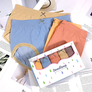 UB06 กางเกงในผู้หญิงเอวกลาง เซต 5 ชิ้นคละสี ผ้านิ่มยืดหยุ่นใส่สบาย