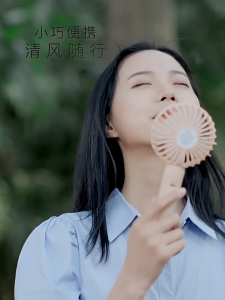 USB Little Fan Handheld Mini Charging Mute Student Dormitory Three-gear Wind Portable Electric Fan
