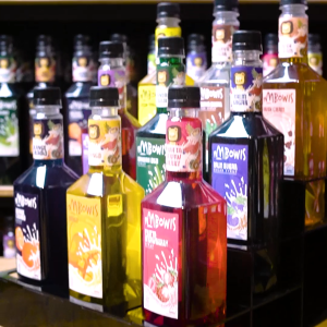 Rak Botol Sirup Akrilik Isi 9