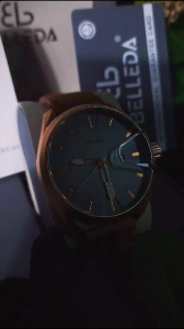 Jam Tangan Pria BELLEDA 9119 Kulit Tanggal Aktif Anti Air