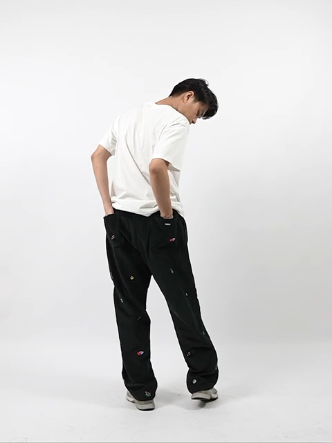 NRDN Clothing Celana Panjang Corduroy EMBROIDERY CORD PANTS