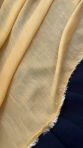 Vải Đũi Tơ Vàng Cotton 100% Khổ 1m45 - Chất Mỏng Mềm Mát Không Co Giãn - May Đồ Bồ Áo Kiểu Váy Đầm