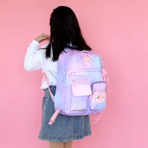 Childrens high-quality brand backpack Student School Bag Girls Princess 6-14 Years Old Kids Backpack Waterproof Comfortable Schoolbag