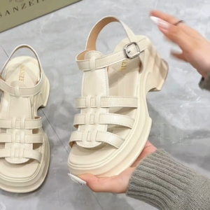 Sanzeil Gwen - Sepatu Sandal Wanita Wedges Trendy Import 6cm 20242