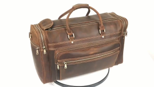 Tas Selempang Travelbag Kulit Sapi Aslii Crazy Horse Big Size Leather Bag Gaya Retro