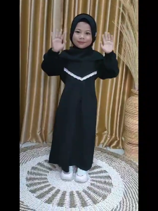 Gamis Anak Perempuan Set Jilbab Terbaru