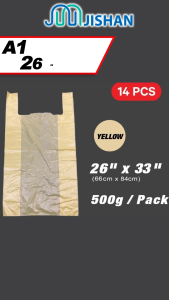 [500g] Takeaway Plastic Bag / Multi-size Singlet Tshirt Bag / Shopping Handle Bag HDPE LDPE