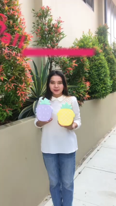 Mall Perabot | Lunch Box Kotak Bekal Makan Motif Nanas Free Sendok Garpu | Kotak Makan Anak Lucu Dan Unik